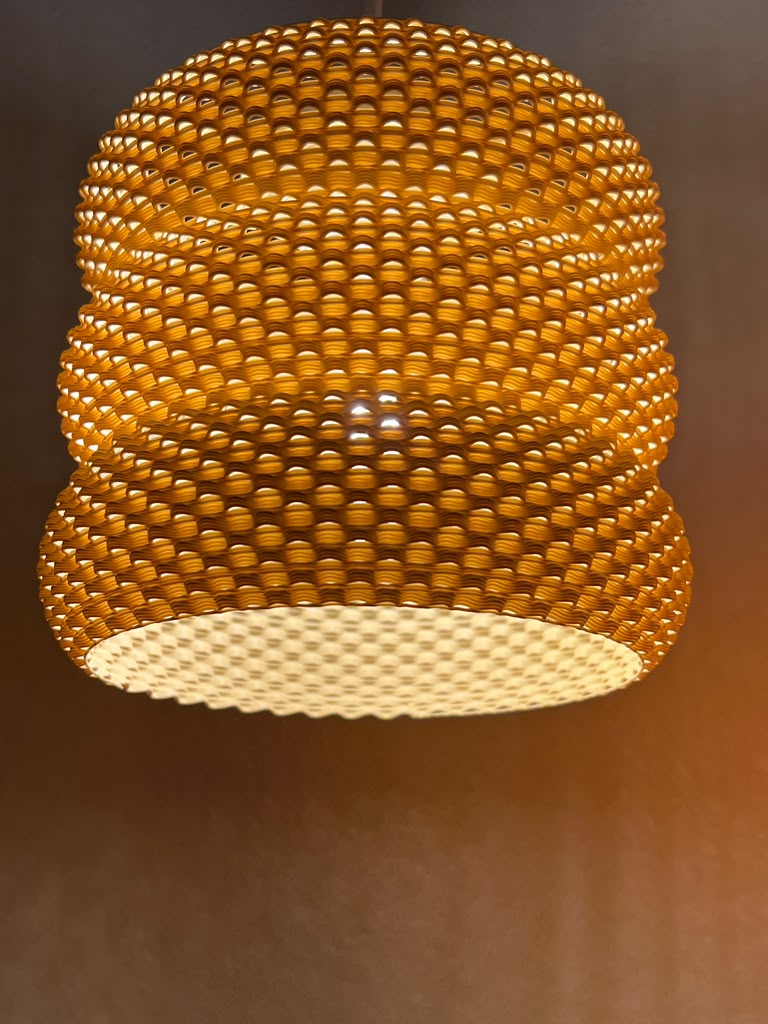Hanging Lamp — Segmented Mesh Pendant Light | DELFINA by Lunfardo