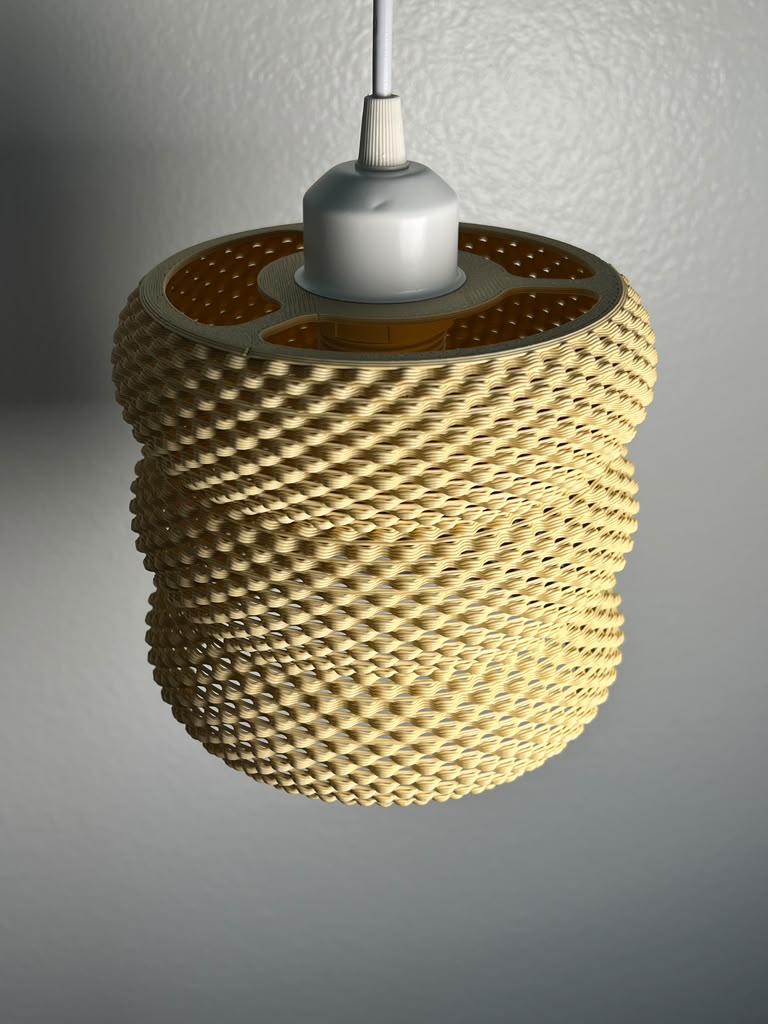 Hanging Lamp — Segmented Mesh Pendant Light | DELFINA by Lunfardo