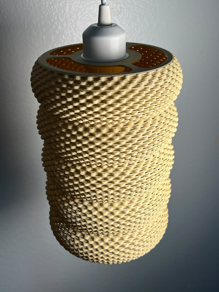 Hanging Lamp — Segmented Mesh Pendant Light | DELFINA by Lunfardo