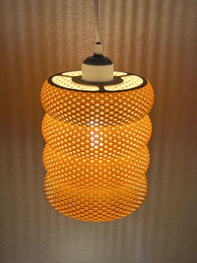 Hanging Lamp — Segmented Mesh Pendant Light | DELFINA by Lunfardo
