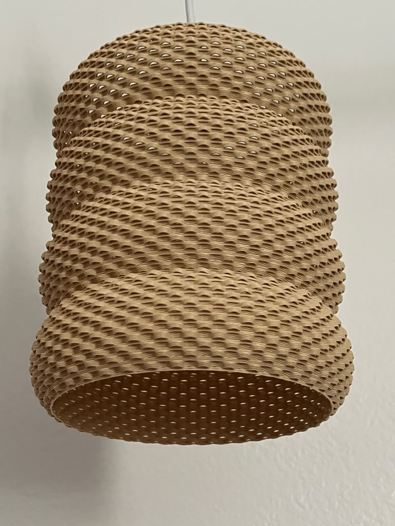 Hanging Lamp — Segmented Mesh Pendant Light | DELFINA by Lunfardo