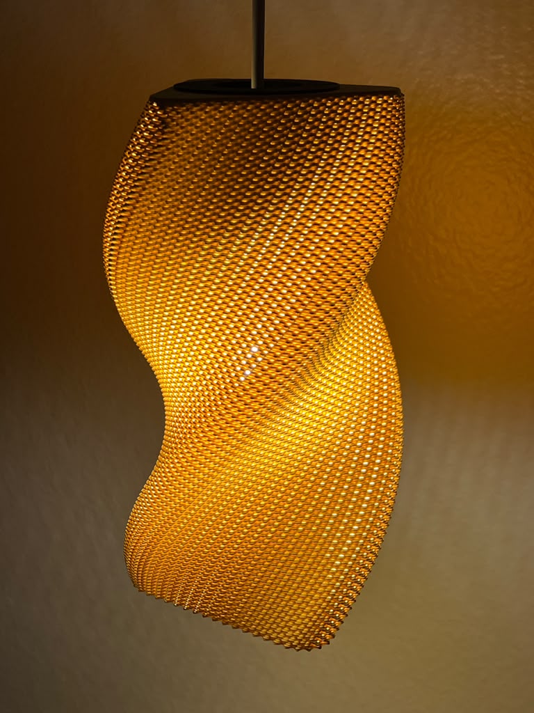 Hanging Lamp — Geometric Mesh Pendant Light | VECTOR by Lunfardo