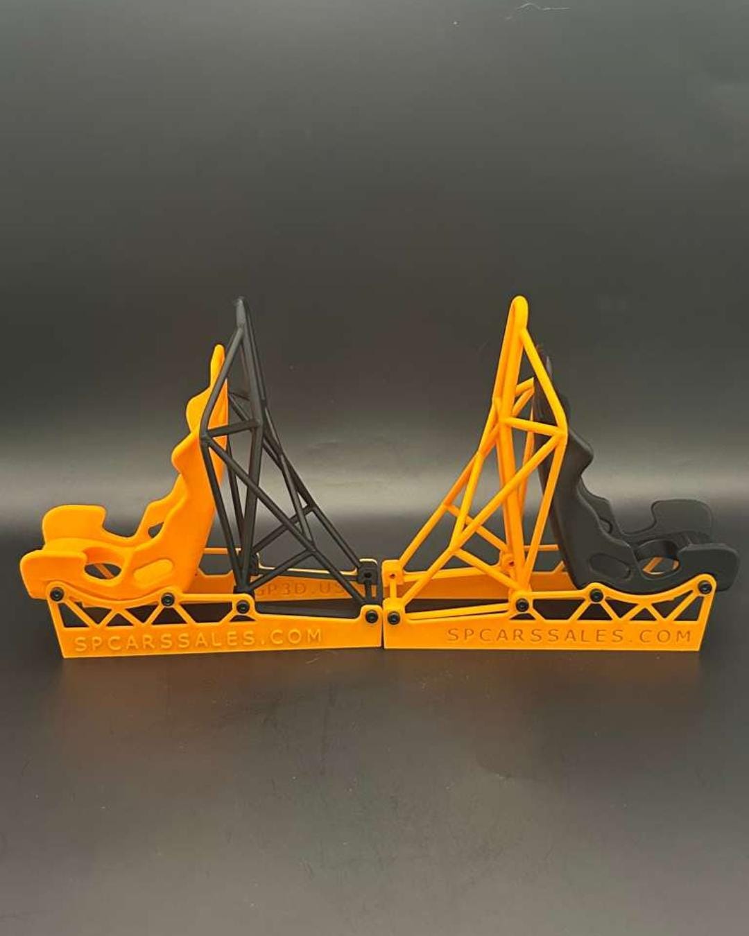 Racing Seat Phone Stand & Business Card Holder | 3D Printed Desk Organizer for Gearheads