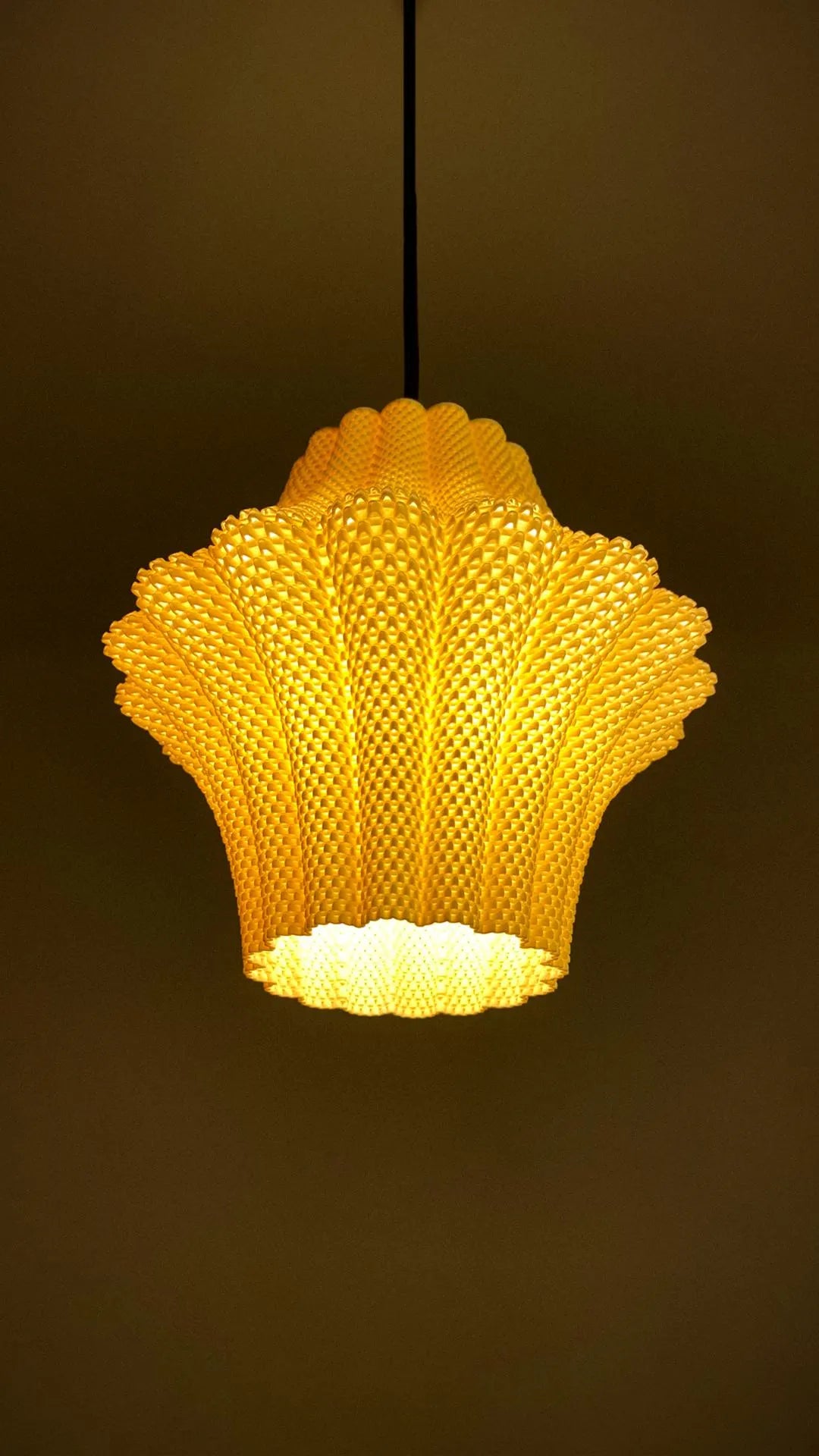 LARISA — Sculptural Pendant Lamp Shade |  Hardwired Option by Lunfardo