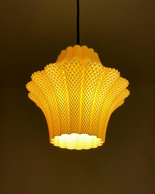 LARISA — Sculptural Pendant Lamp Shade |  Hardwired Option by Lunfardo