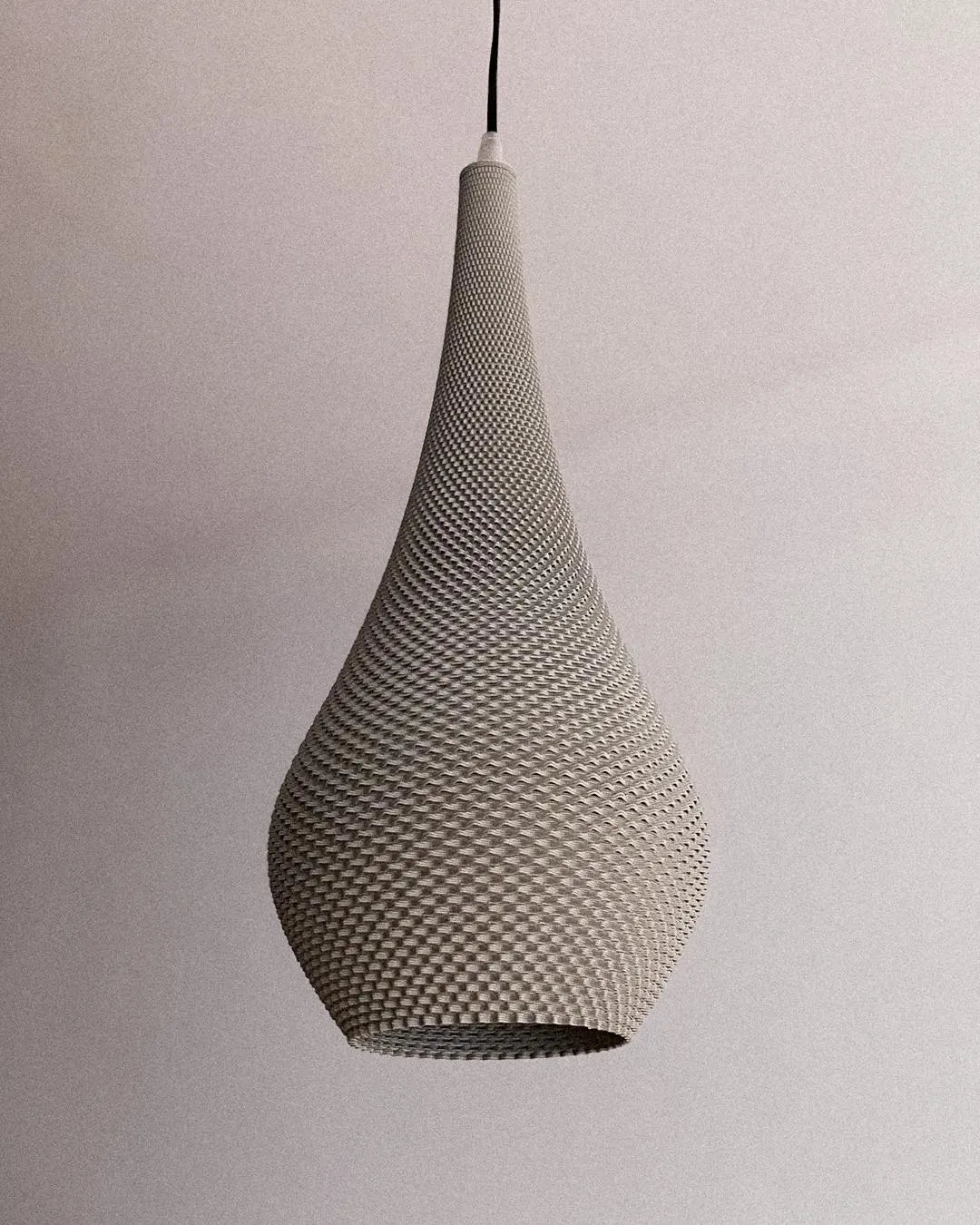 TIARA — Minimal Teardrop Pendant Lamp Shade | Modern Sculptural by Lunfardo