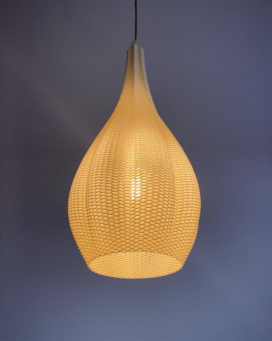 LUANA — Pendant Lamp Shade – Modern Minimal 3D Printed Lampshade | Lunfardo Design