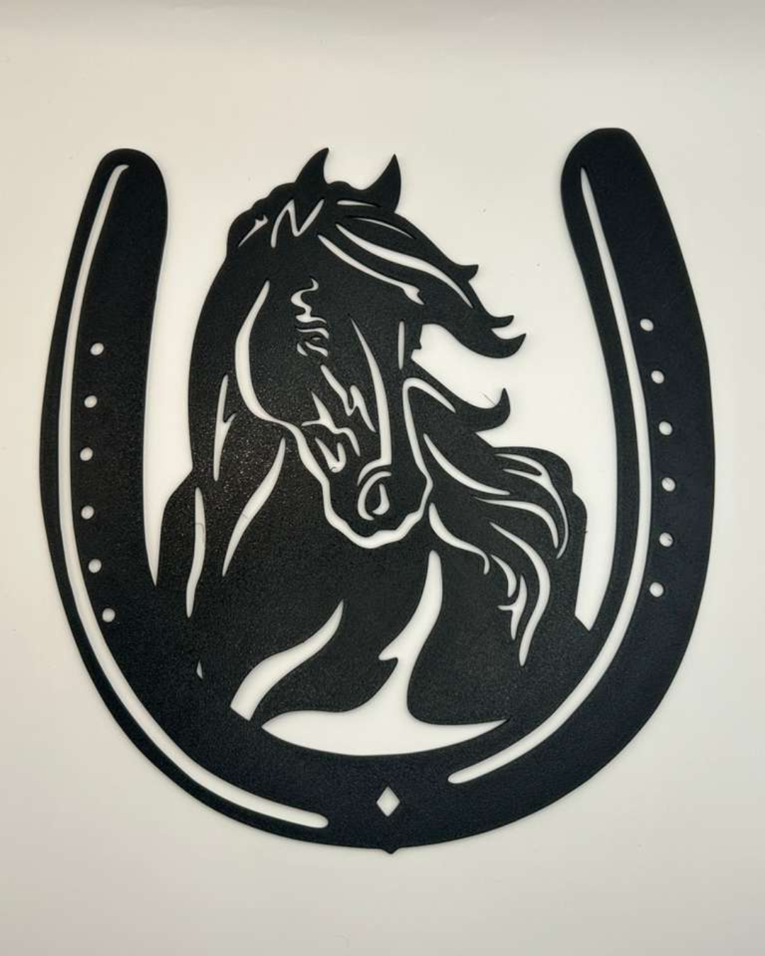 Horse & Horseshoe Wall Art | 3D Printed Western Decor | Rustic Farmhouse Wall Hanging